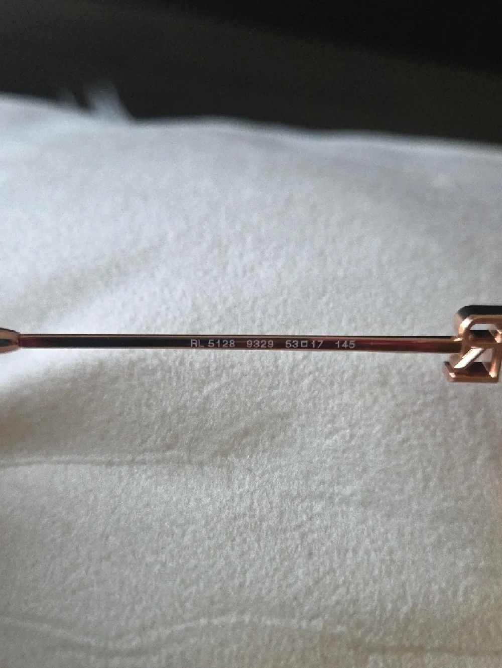 Ralph Lauren Rose Gold Square Metal Glasses RL5128 9329